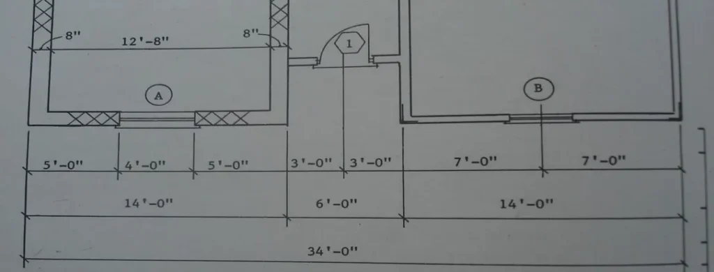 DIMENSION LINE FOR WORKING