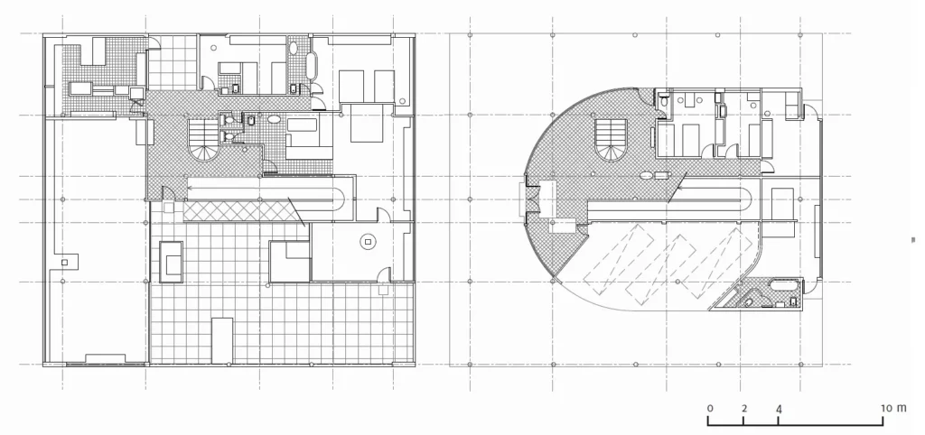 PLAN OF VILLA SAVOYE