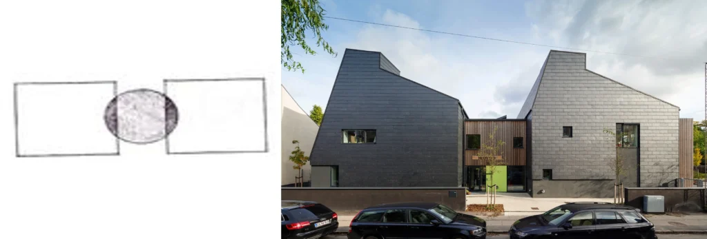 SPACES LINKED BY COMMON SPACE