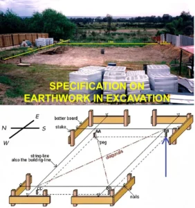 SPECIFICATION ON EARTHWORK IN EXCAVATION