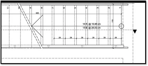 STAIRCASE FOR WORKING FOUR