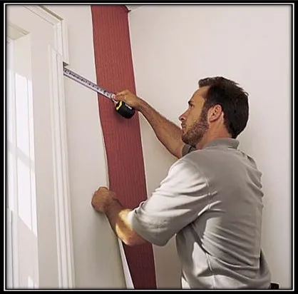 ALIGN THE FIRST STRIP IN THE CORNER