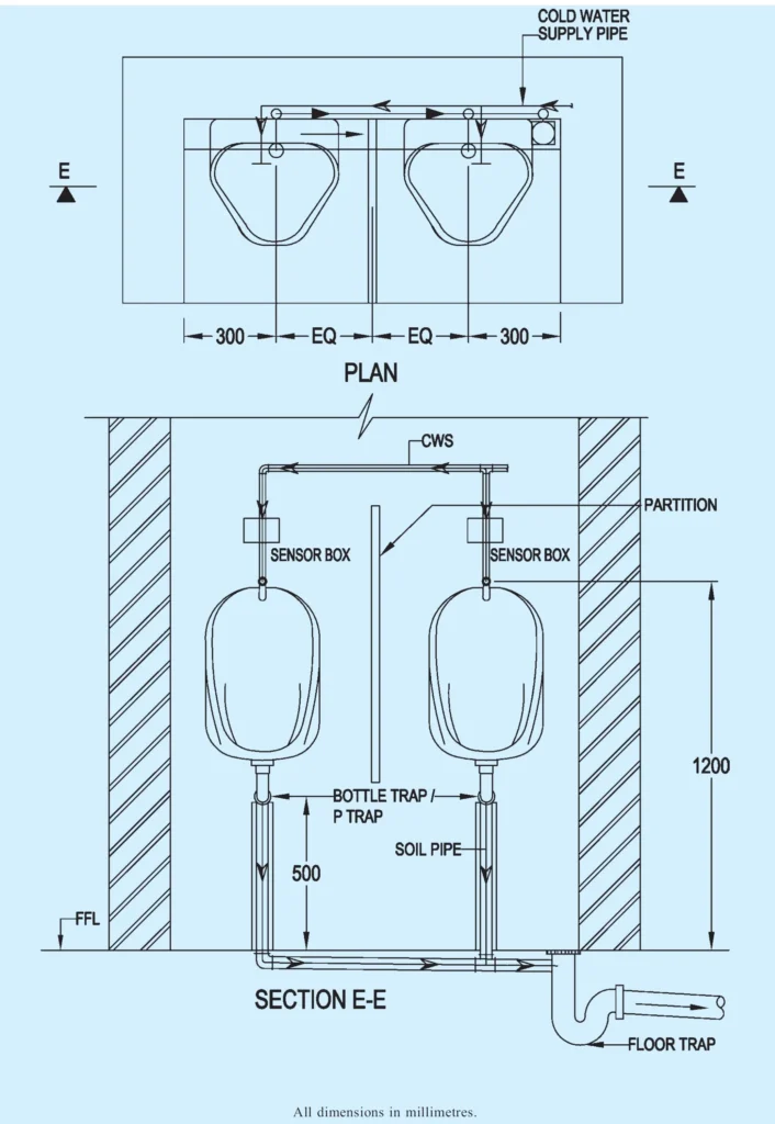 ARRANGEMENT FOR URINAL