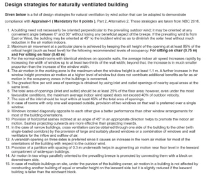 DESIGN STRATEGIES FOR NATURALLY VENTILATED BUILDING