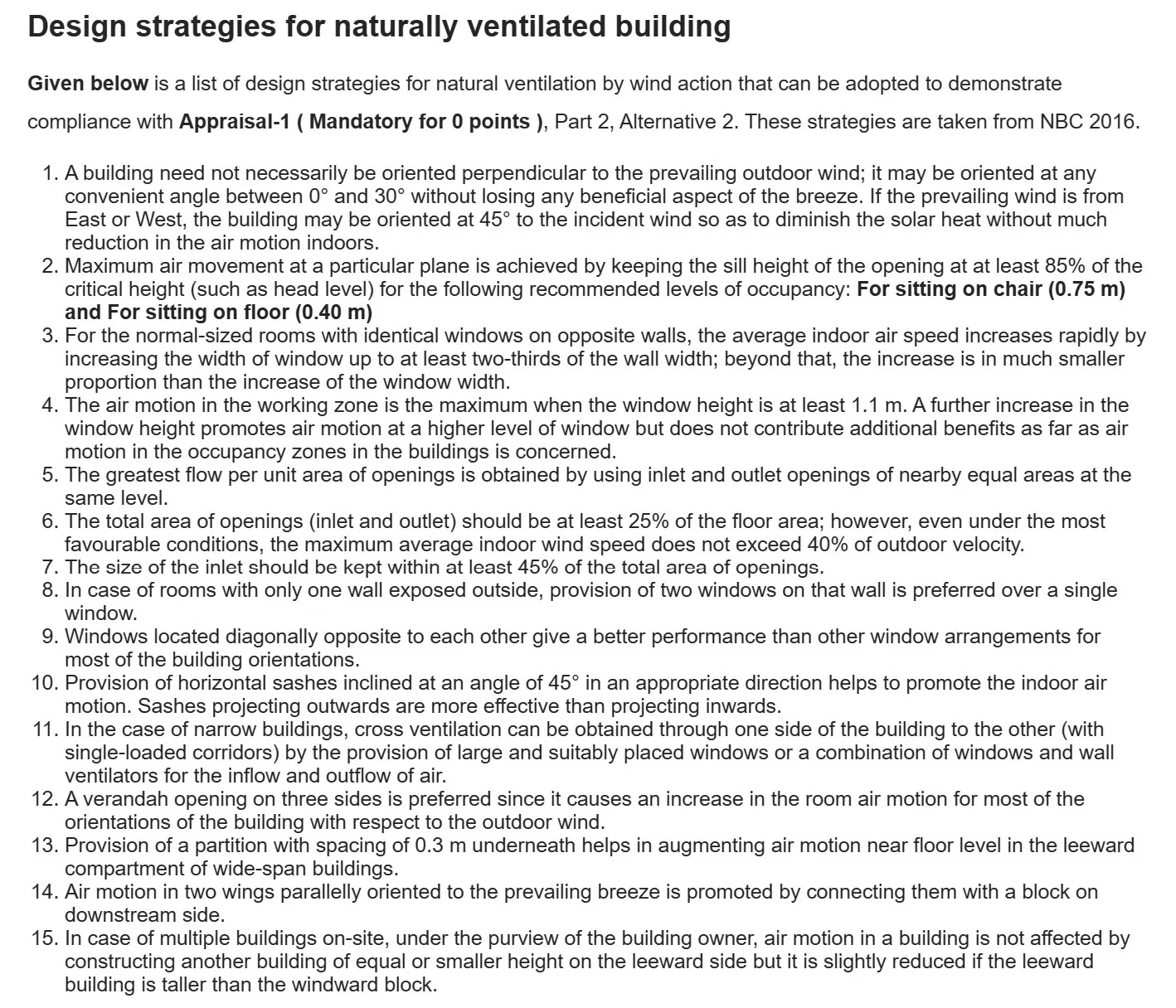 DESIGN STRATEGIES FOR NATURALLY VENTILATED BUILDING