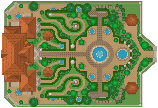 FEATURES OF FORMAL GARDEN