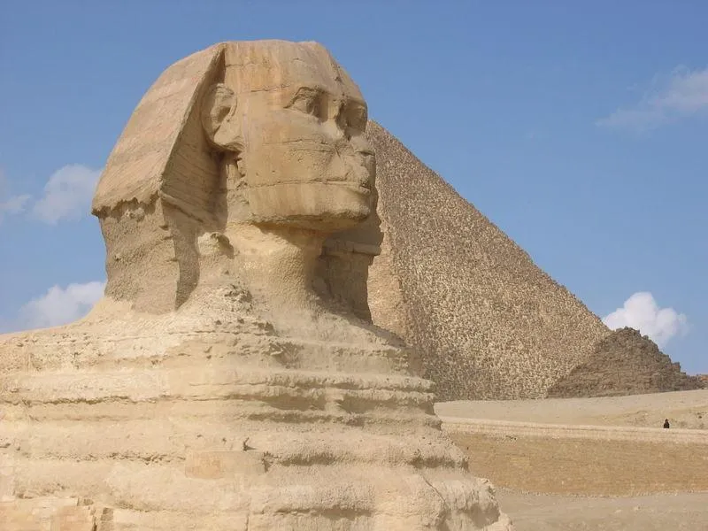 THE GREAT SPHINX AT GIZA, EGYPT
