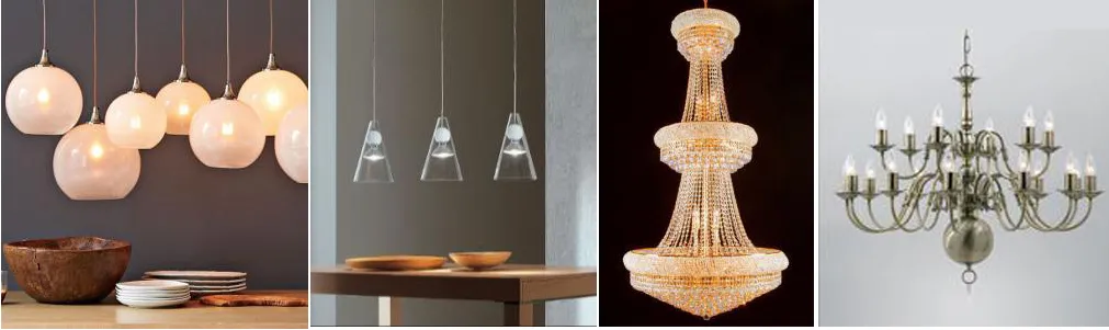 DIFFERENCE BETWEEN PENDANT AND CHANDELIER