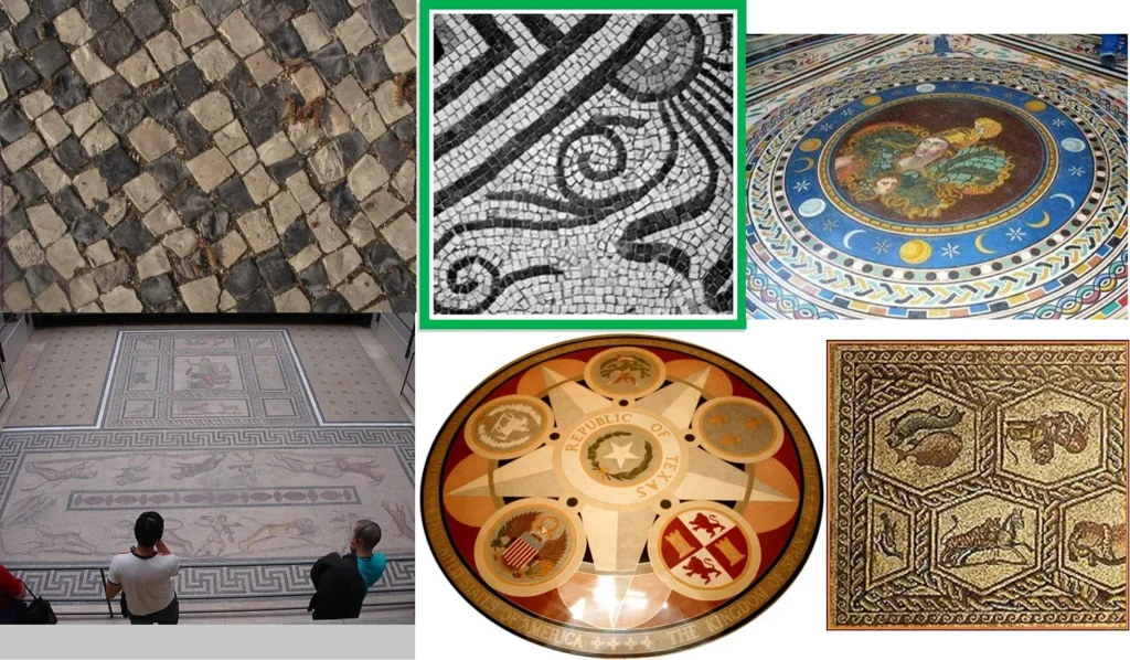 PICTURES OF DIFFERENT OF MOSAIC FLOORING