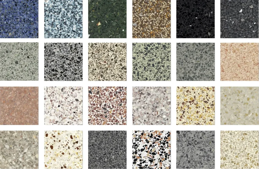PICTURES OF DIFFERENT TYPES TERRAZZO FLOORING ONE