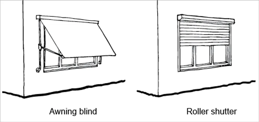 EASTERN AND WESTERN ELEVATIONS