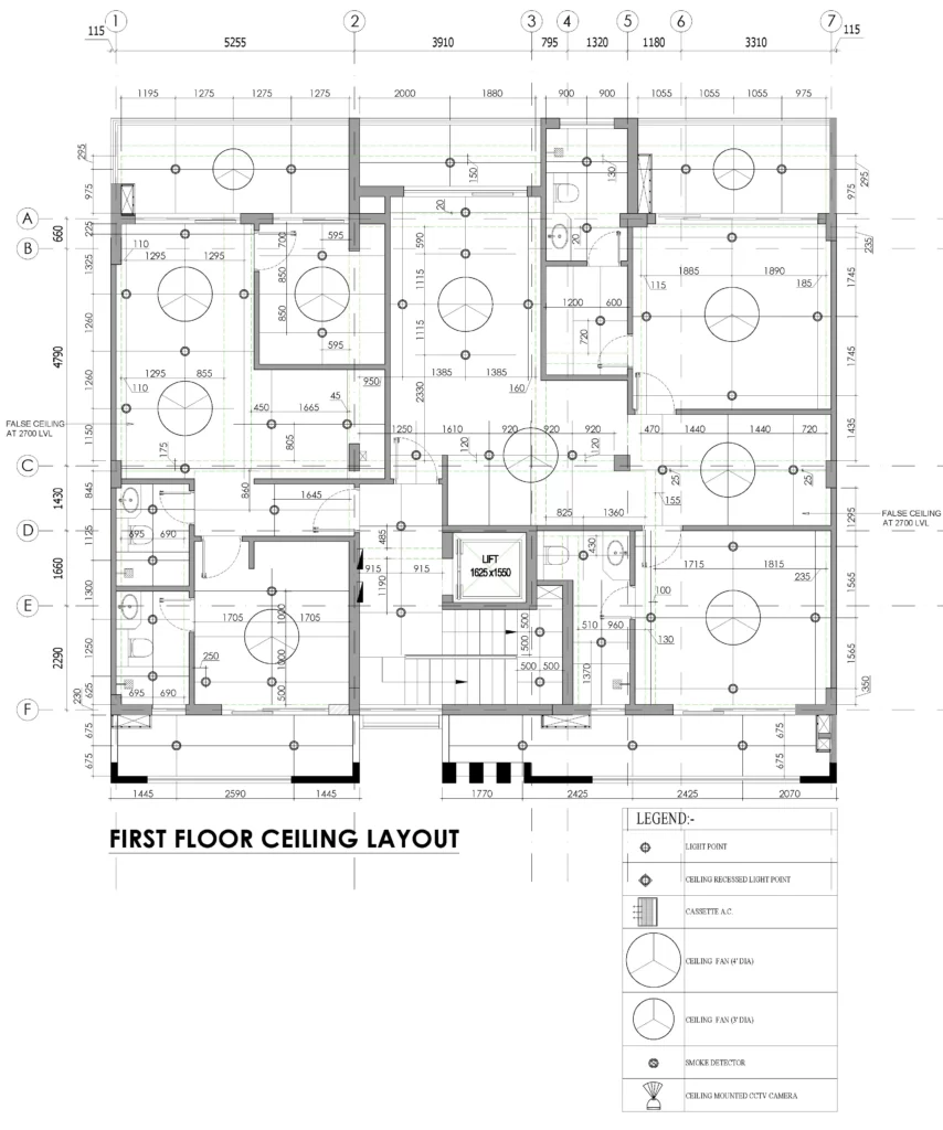 ELECTRICAL WIRING LAYOUT OF A RESIDENTIAL BUILDING ONE