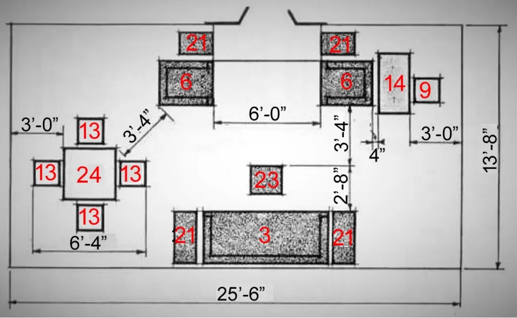 FURNITURE ARRANGEMENTS ONE