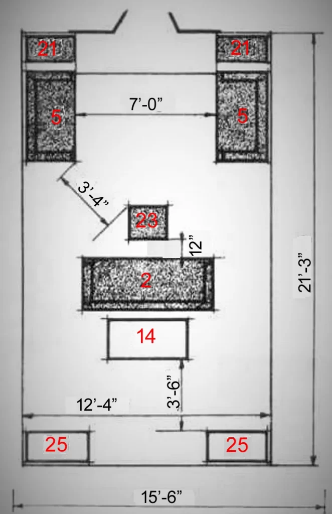 FURNITURE ARRANGEMENTS THIRTY THREE