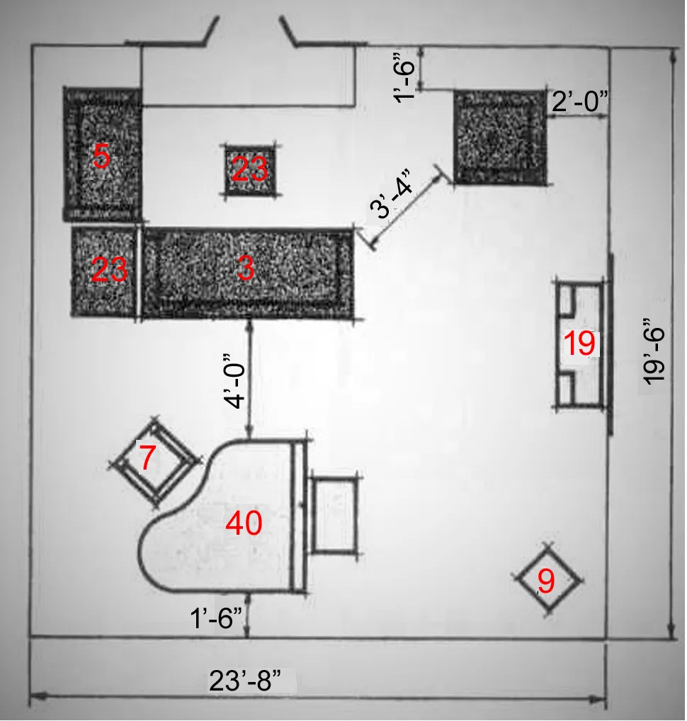 FURNITURE ARRANGEMENTS THIRTY TWO