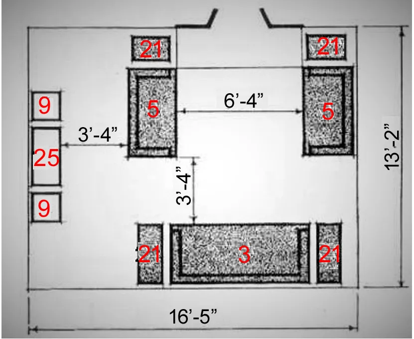 FURNITURE ARRANGEMENTS TWENTY THREE