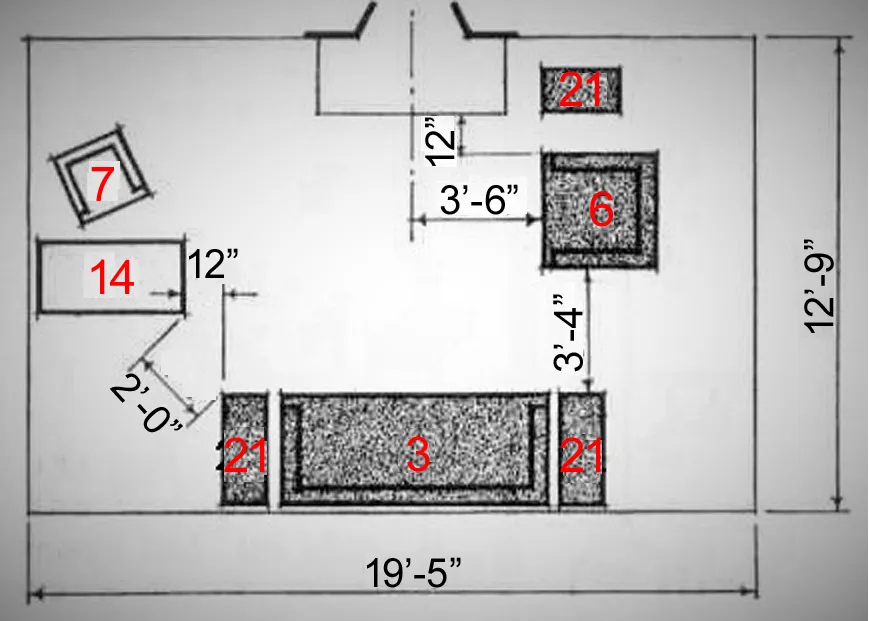 FURNITURE ARRANGEMENTS TWENTY TWO