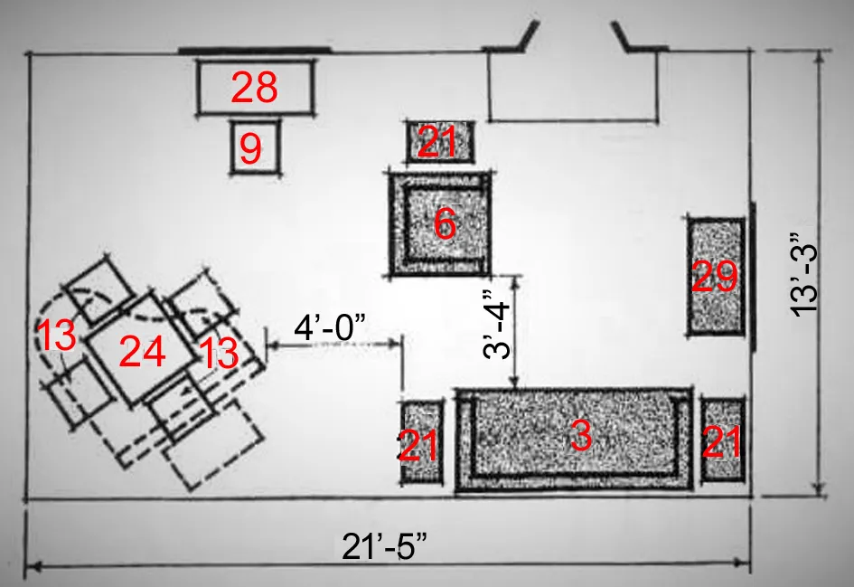 FURNITURE ARRANGEMENTS TWENTY