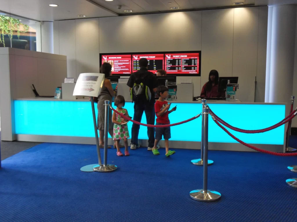 LIGHTING ON TICKET COUNTER TWO