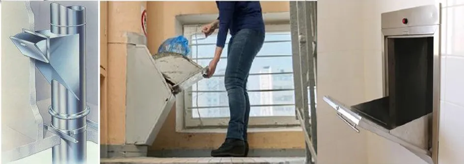 MAIN COMPONENTS OF REFUSE CHUTES