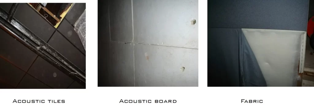 MATERIALS FOR ACOUSTIC TREATMENT