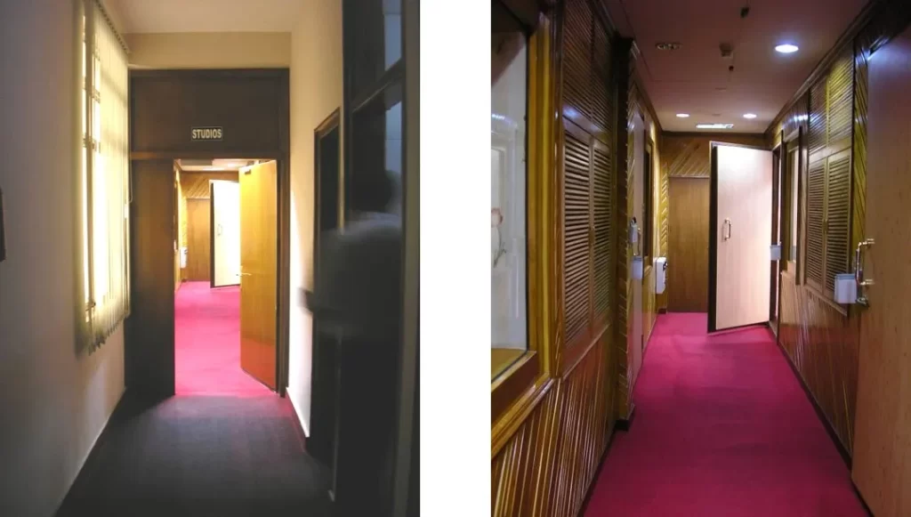 OUTSIDE VS INSIDE OF STUDIO
