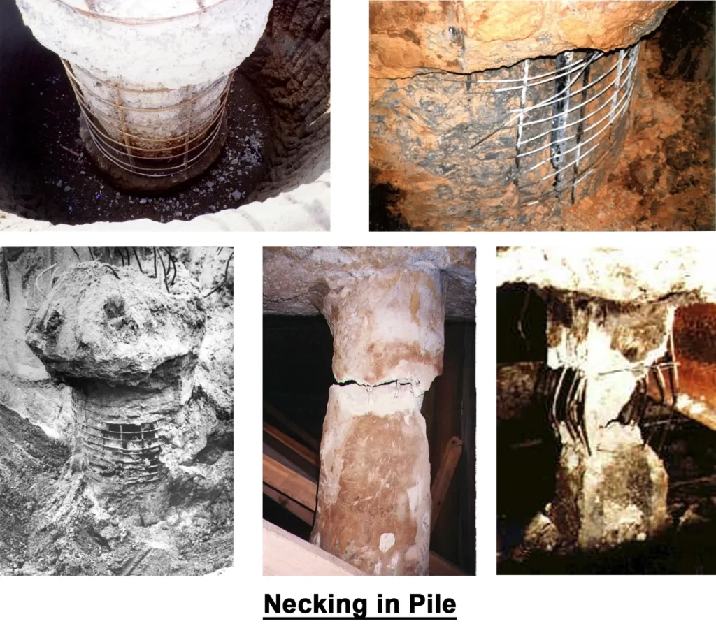 PROBLEMS IN BORED CAST IN SITU PILE CONSTRUCTION