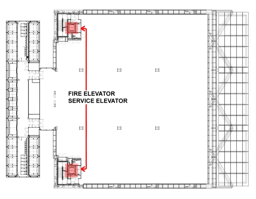 SERVICE AND ELEVATOR TWO