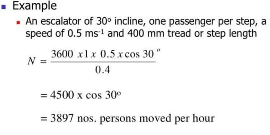 ESCALATOR CAPACITY ONE