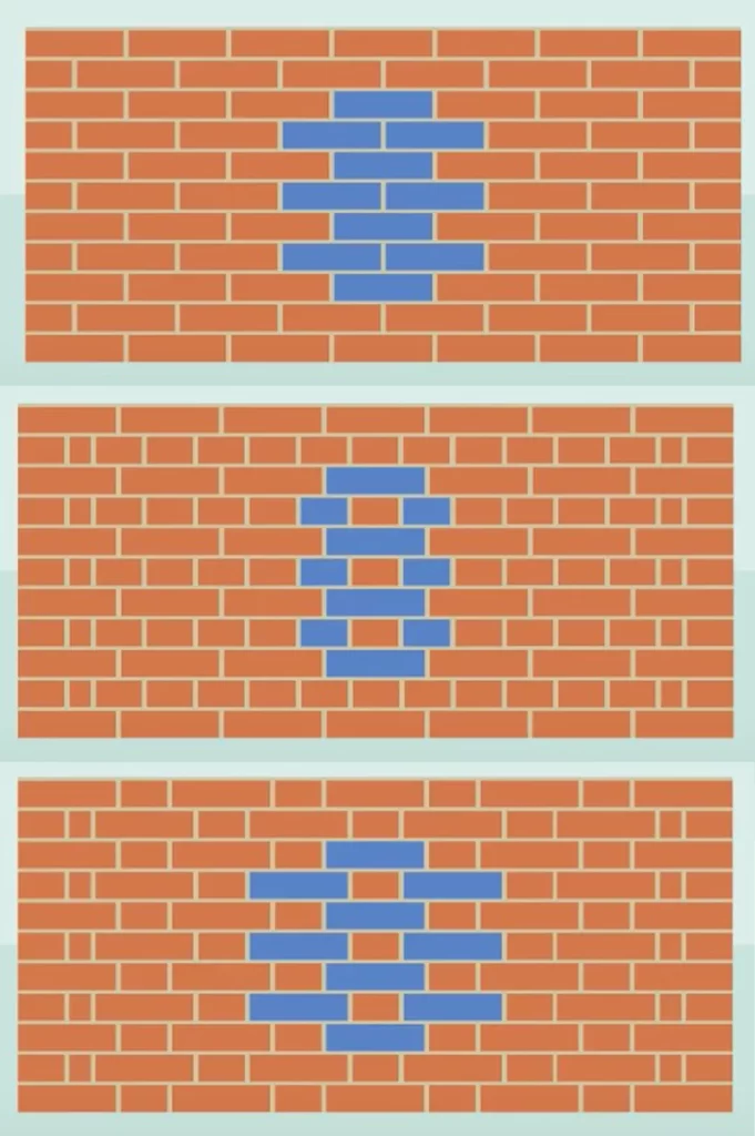 DIFFERENCE BETWEEN BONDS IN BRICK MASONRY