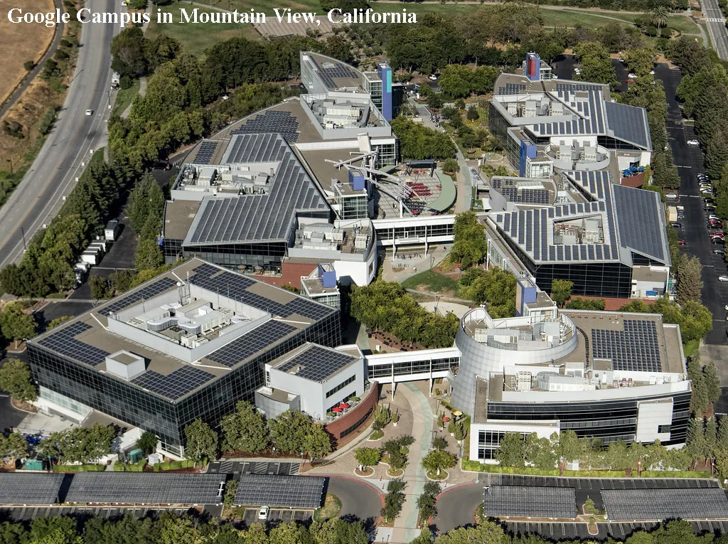 GOOGLE CAMPUS IN MOUNTAIN VIEW, CALIFORNIA