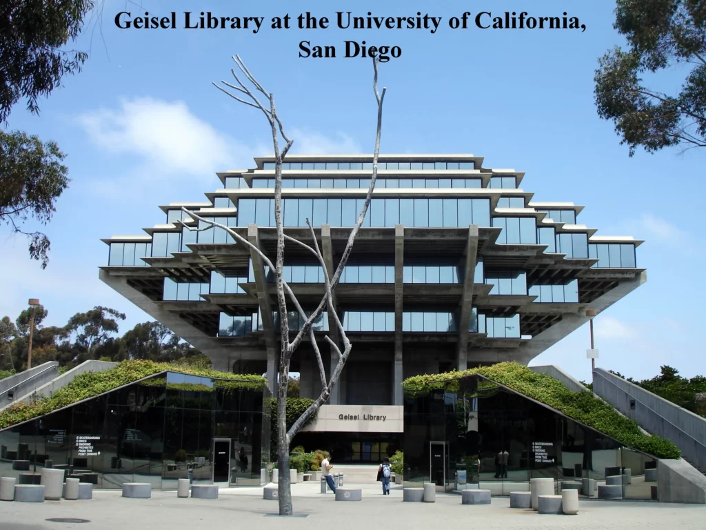 GEISEL LIBRARY AT THE UNIVERSITY OF CALIFORNIA, SAN DIEGO