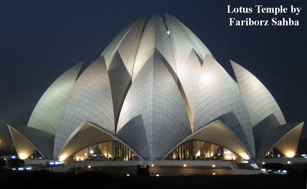 LOTUS TEMPLE BY FARIBORZ SABHA
