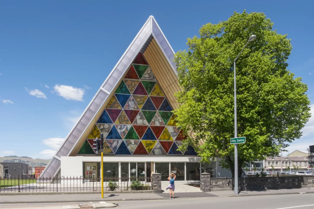 CARDBOARD CATHEDRAL IN CHRISTCHURCH, NEW ZEALAND
