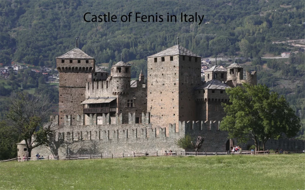 CASTLE OF FENIS IN ITALY