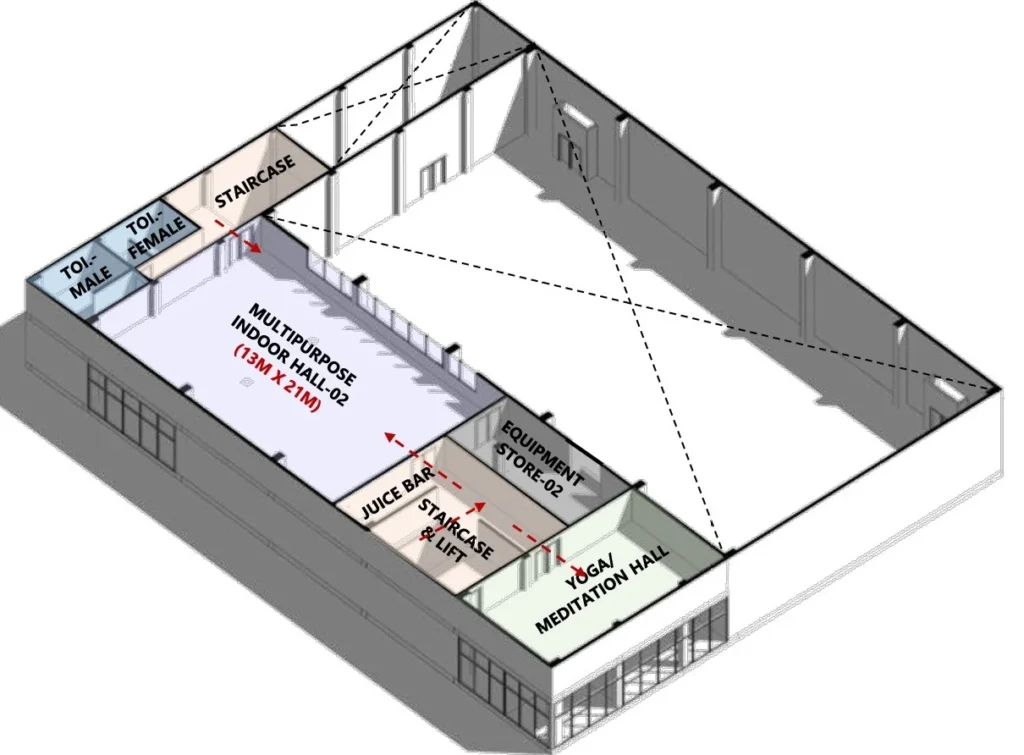 3D VIEW OF FIRST FLOOR FOR MSH