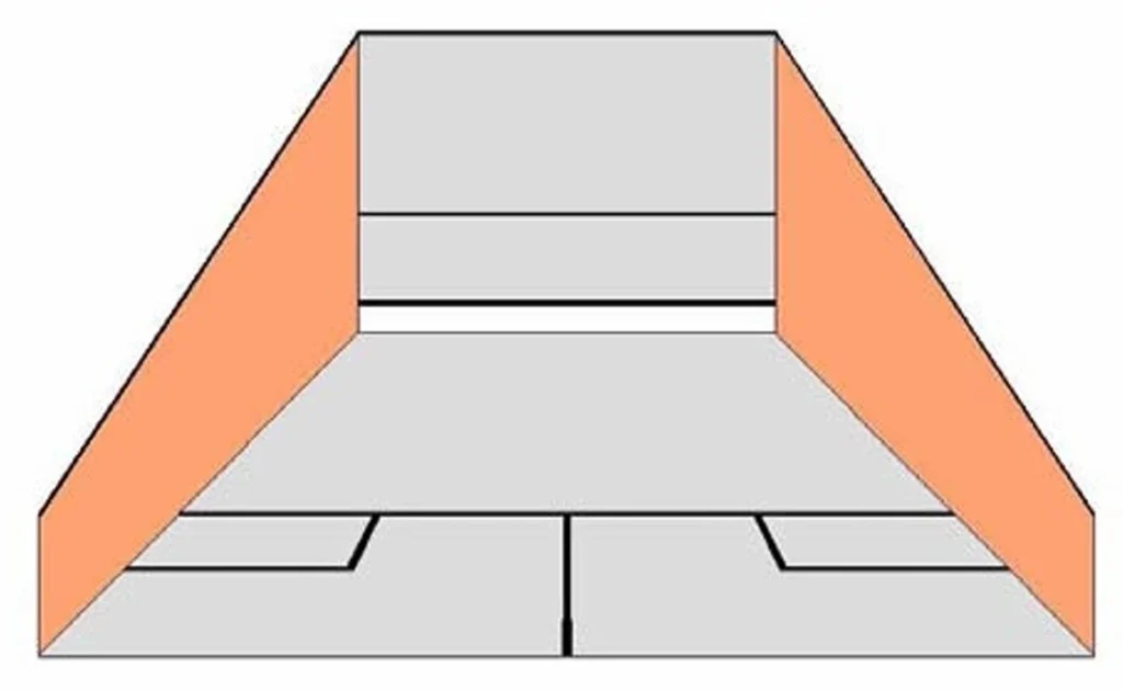 COLOUR AND DESIGN OF SQUASH COURT ONE