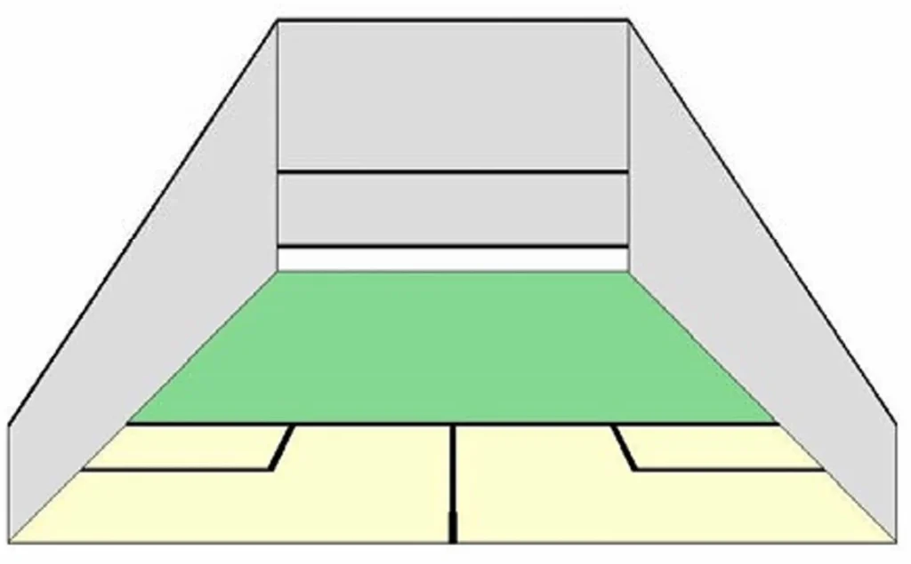 COLOUR AND DESIGN OF SQUASH COURT THREE