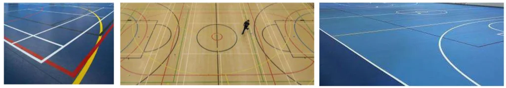 COURT MARKINGS FOR MSH