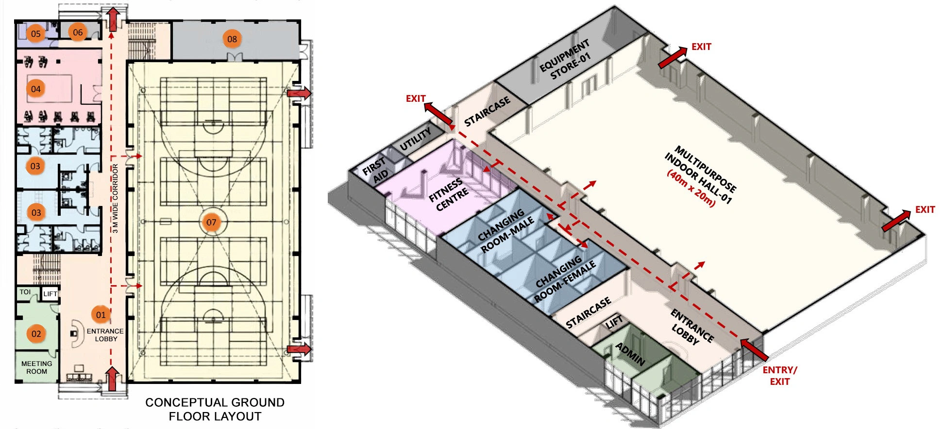 DESIGN CONSIDERATIONS FOR MALTIPURPOSE SPORT HALL