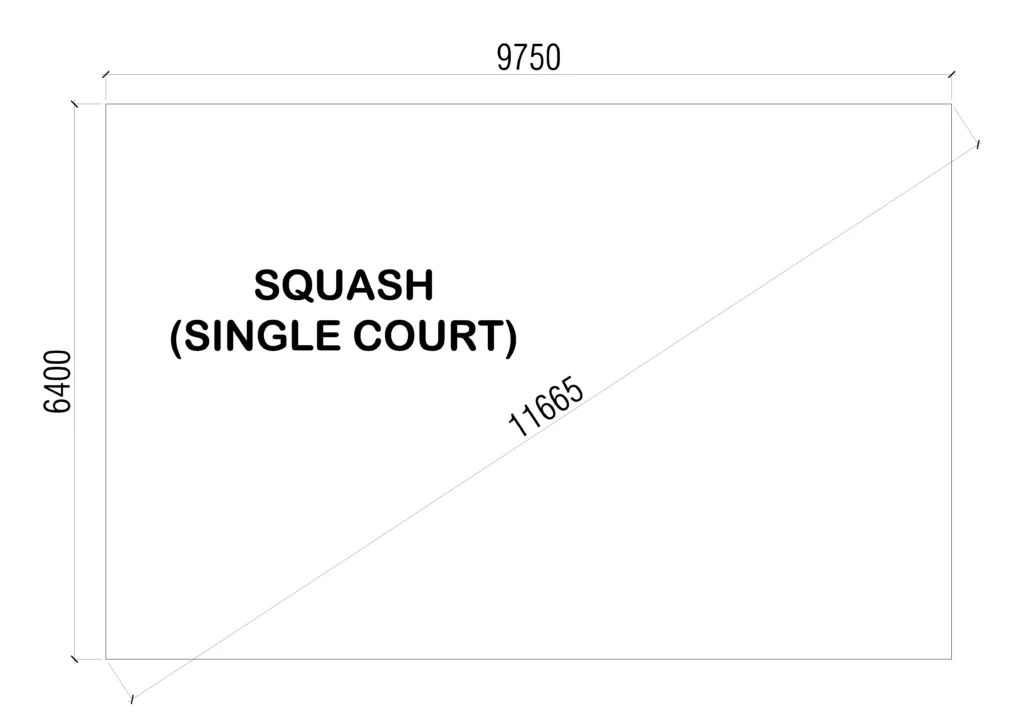 SINGLE SQUASH COURT