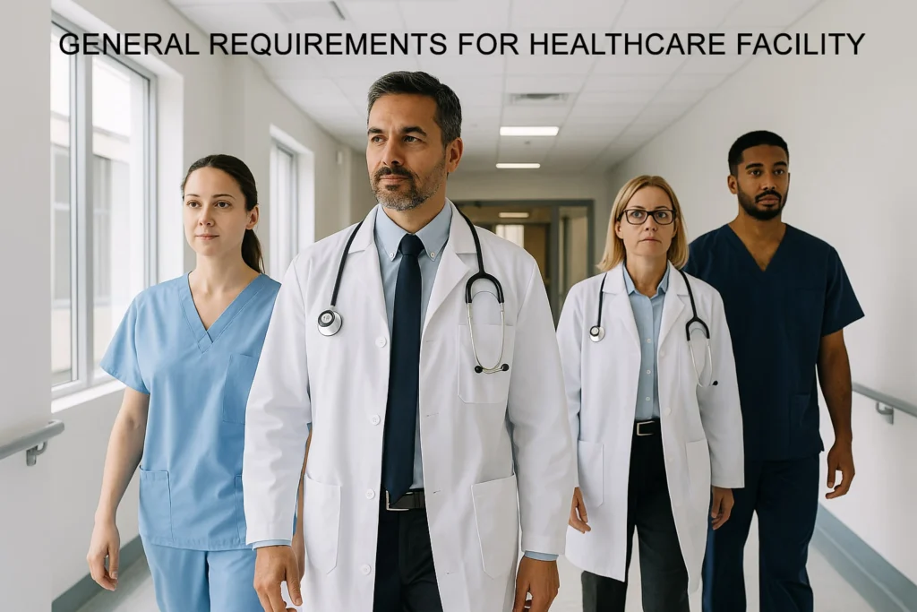 GENERAL REQUIREMENTS FOR HEALTHCARE FACILITY
