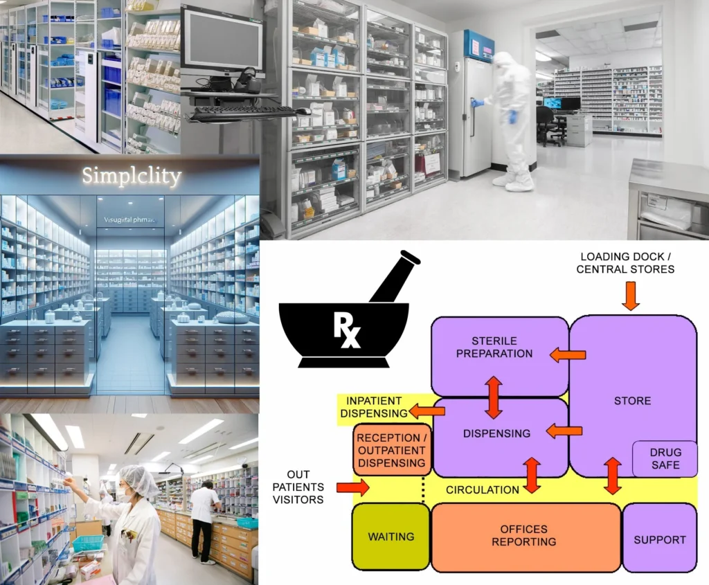 PHARMACY UNIT DESIGN FOR HEALTHCARE FACILITY