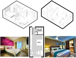 HOTEL GUEST ROOM LAYOUTS