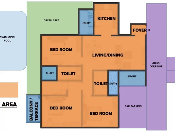 CARPET AREA CARPET AREA