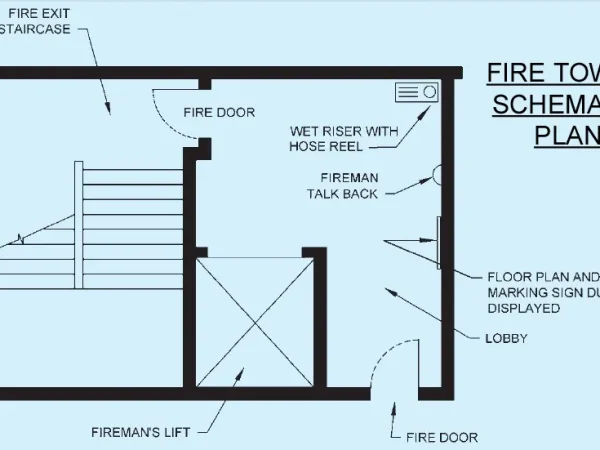 FIRE TOWER SCHEMATIC PLAN FIRE TOWER SCHEMATIC PLAN