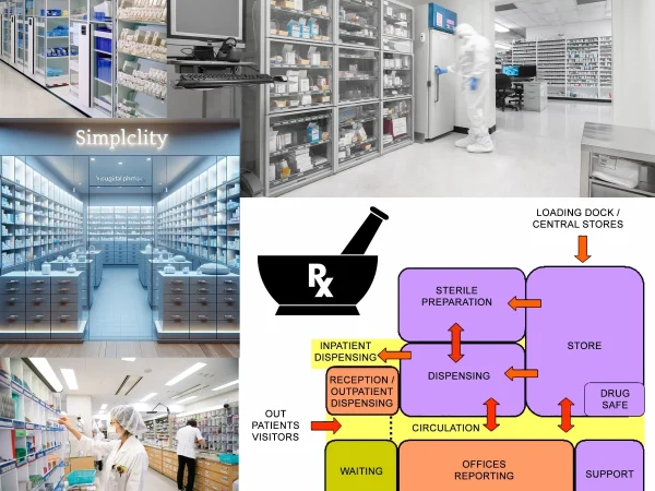 PHARMACY UNIT DESIGN FOR HEALTHCARE FACILITY